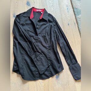 Black button up shirt